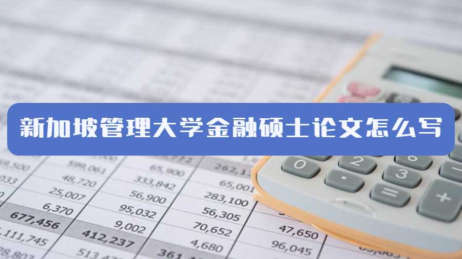 新加坡管理大學(xué)金融碩士論文怎么寫
