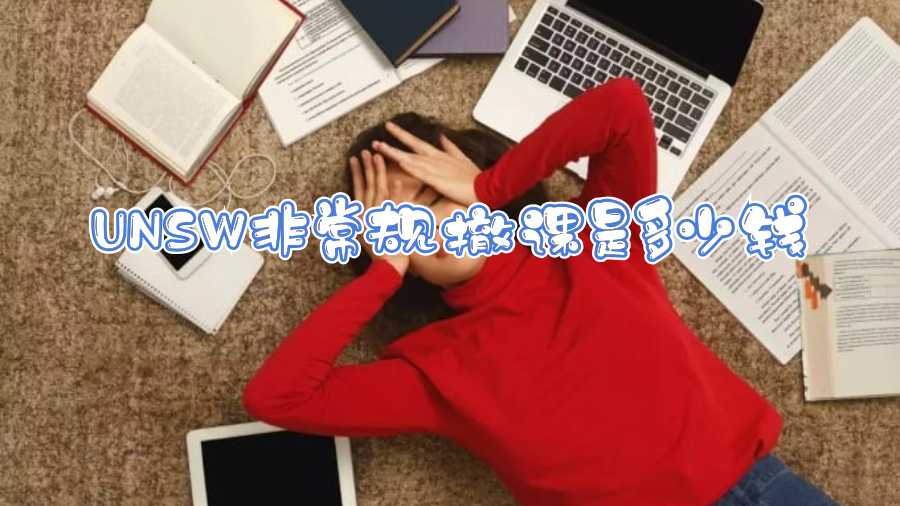UNSW非常規(guī)撤課是多少錢(qián)