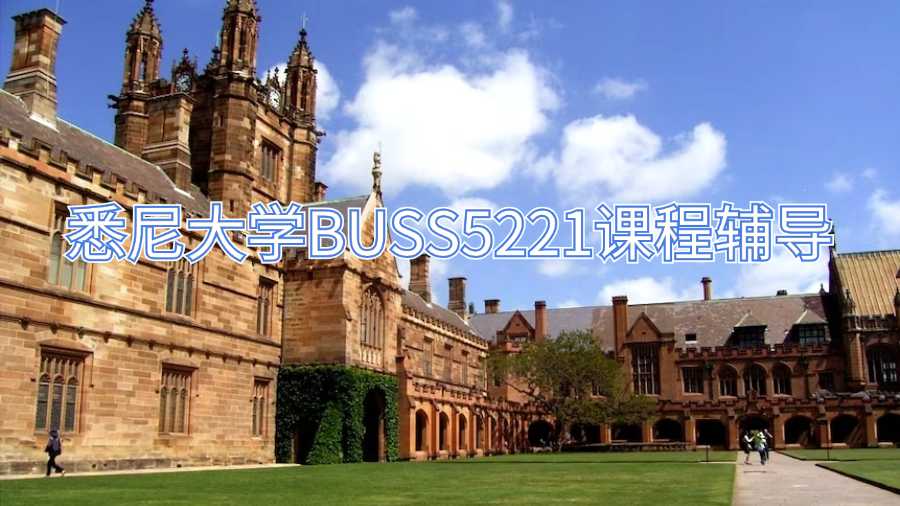 悉尼大學(xué)BUSS5221課程輔導(dǎo)