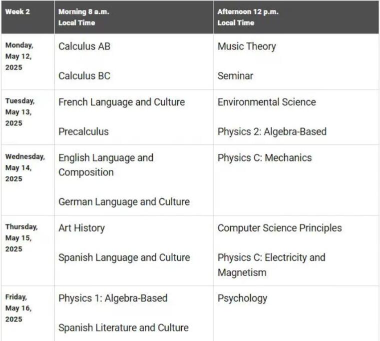 美國(guó)AP考試